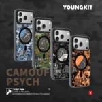 iPhone 17 Pro Max Youngkit Camouflage Circuit MagSafe Case