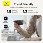 Baseus EnerFill FM12 Qi2 Magnetic Power Bank 10000mAh 22.5W - Black - Image 6