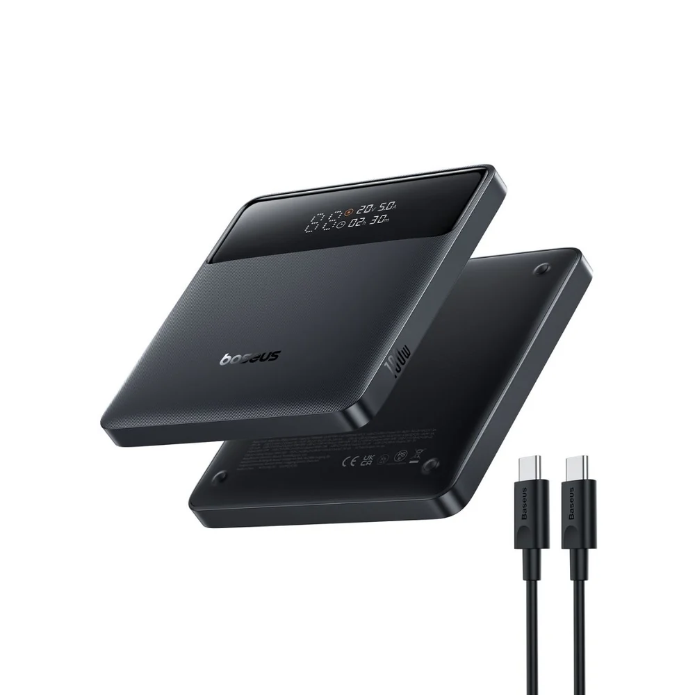Baseus Blade H1 100W Fast Charging 20000mAh Power Bank with Digital Display - Cosmic Black - Image 3
