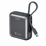 LITO LP12 35W 10000mAh Fast Charging Mini Power Bank with Built-in Type-C Cable - Image 2