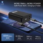 LITO LP02 Portable 45w Fast Charging 20000mah Mini Power Bank - Image 3