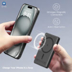 LITO LP07 15W Ultra Thin 3in1 Magnetic 5000mAh Power Bank - Black - Image 6