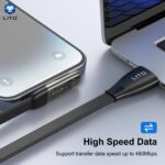 LITO LD11CL Braided 90° Elbow 30W Type-C to Lightning Cable Super Fast Charging - Image 3