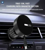 LITO LT-W06 Magnetic Wireless Charging Car Phone Holder (15W) - Image 2