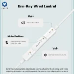 LITO LF01L Lightning AUX Earphones High-Quality Wired Sound - Image 2