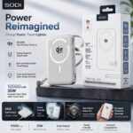 SODI Qi2 10000mAh MagSafe Power Bank 25W Wireless & 35W Fast Charging