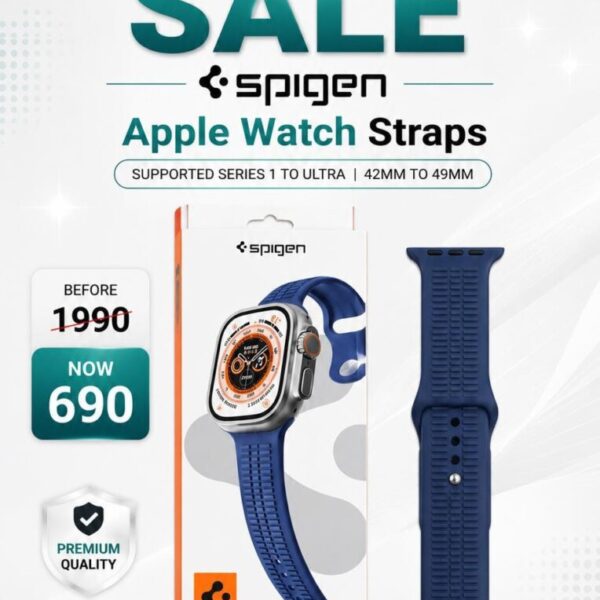 42mm/44mm/45mm/49mm Spigen Silicon Straps For Smart Watch - Navy Blue