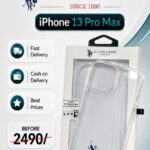 iPhone 13 Pro Max US Polo ASSN Transparent Protective Case - Clear