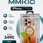 iPhone 17 Pro MMkir Anti-Scratch Protective Clear MagSafe Phone Case - Orange
