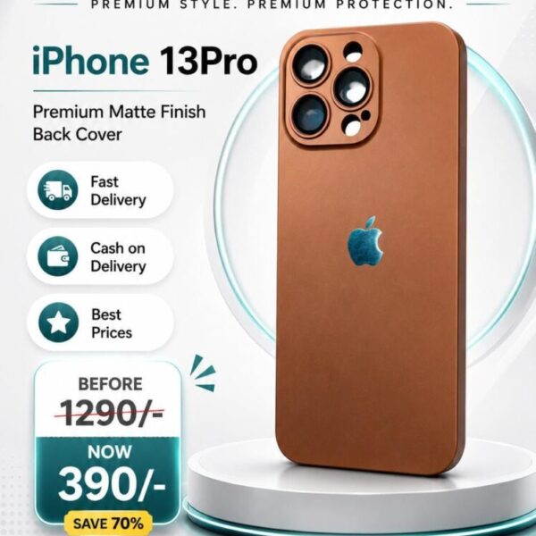 iPhone 13 Pro Premium AG Matte Glass Protective Case with Camera Protection