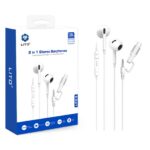 LITO LF03 2 in 1 Type C to 3.5mm Wired Earphone for Mobile Phones