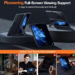 Torras Armor Stand Series Case for Samsung Galaxy Z Fold 6 with S-Pen Slot & MagSafe Compatible – Black - Image 6