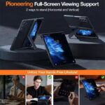 Torras Armor Stand Series Case for Samsung Galaxy Z Fold 6 MagSafe Compatible – Black - Image 4