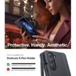 Torras Armor Stand Series Case for Samsung Galaxy Z Fold 6 with S-Pen Slot & MagSafe Compatible – Black - Image 5