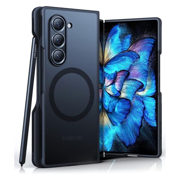 Torras Guardian Series Case for Samsung Galaxy Z Fold 6 with S-Pen Slot & MagSafe Compatible - Black