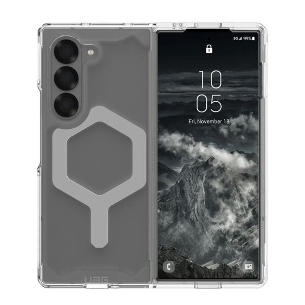 UAG Plyo Pro Series Phone Case for Samsung Galaxy Z Fold 6 – Ice/Silver