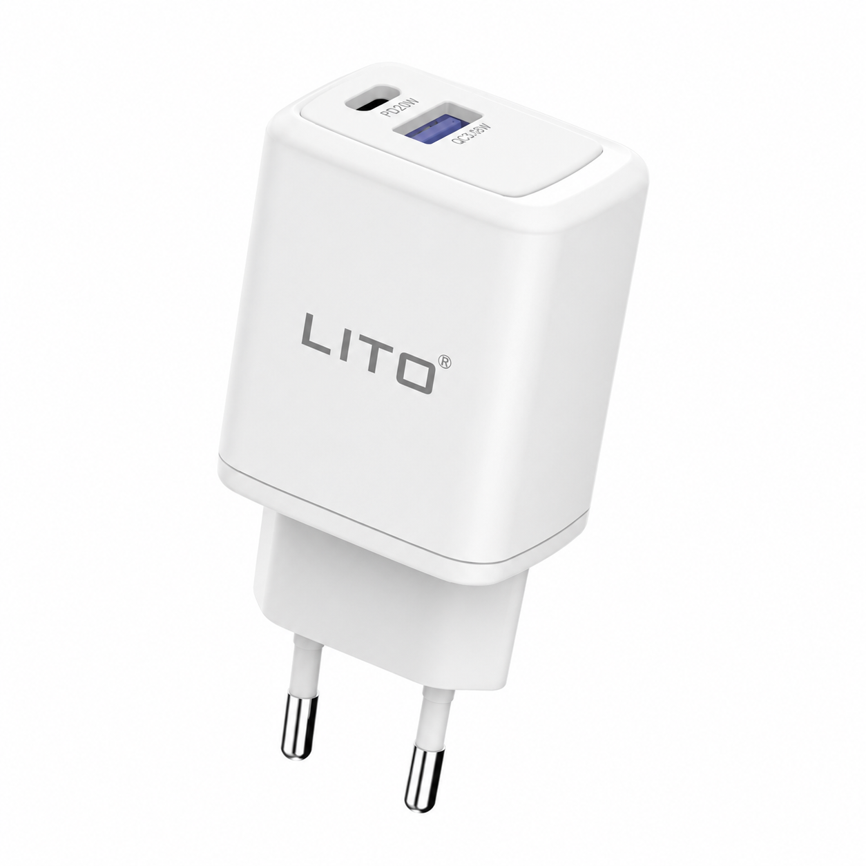 dcf58d08-d6b9-4ee2-bec6-7a1fad6f0976 LITO 20W USB-A and Type-C Charger - Image 1