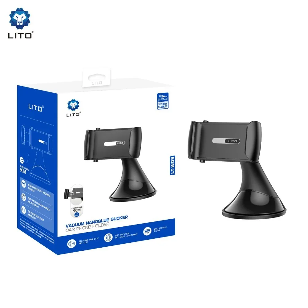 lito-lt-w09-arac-telefon-tutucu LITO LT W09 Vacuum Nano Glue Sucker Car Phone Holder - Image 1
