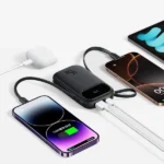 Baseus EnerFill FC31 Qpow 3 20000mAh Power Bank 45W Fast Charging Digital Display With Lightning And Type-C Built-in Dual-Cable - Image 6