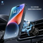LITO W04 15W Portable Wirless Magnetic Car Mobile Holder Charger - Image 3
