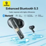 Baseus Bowie E17 True Wireless Bluetooth Earphones - Black - Image 2