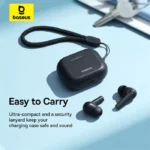 Baseus Bowie E17 True Wireless Bluetooth Earphones - Black - Image 3