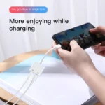 Joyroom S-Y104 Dual Lightning-3.5MM Audio Adapter - Image 5