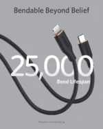 Anker 641 Type-C to Lightning Flow Silicone Fast Charging Cable 2M - Black - Image 4