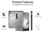 Samsung Galaxy Z Fold 8 / Z Fold 8 Ultra Unbreakable Screen Protector Hydrogel Membrane Covers Front, Back and All Sides Screen Guard - Clear - Image 4