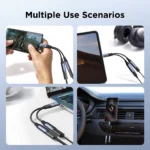 Joyroom SY-C03 Audio-Transfer Series 2-in-1 Audio Adapter (Type-C to Dual Type-C)-Black - Image 3
