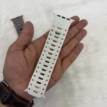 Santa Barbara Polo Alvis Series Magnetic Silicone Strap for Apple Watch 42mm/44mm/45mm/49mm - White
