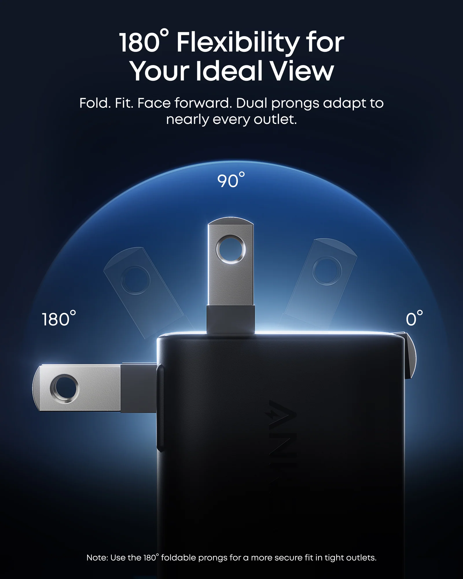 Anker Nano Charger (45W, Smart Display, 180° Foldable) - Image 5