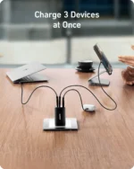 Anker 735 65W PowerPort lll 3-Port GaN Charger - Black - Image 3