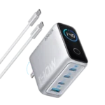 Anker 140W Max 4-Port GaN Charger Smart Display With USB C To C Cable for MacBook Charger - Image 2