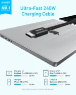 Anker Zolo USB-C to USB-C 240W Braided Fast Charging Cable 1.5M - Image 4