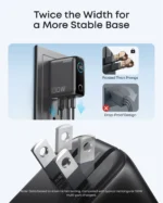 Anker 100W 3-Port GaN Charger With Smart Display - Image 7