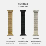 Santa Barbara Polo Arlen Magnetic Stainless Steel Chain Strap for Apple Watch 42mm/44mm/45mm/49mm