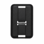 Custom Logo Finger Grip Leather Wallet Magnetic Mobile Phone Money Band Wristband Holder - Image 2