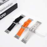 Santa Barbara Polo Conrad Silicone Metal Clasp Watchband Strap for Apple Watch 42mm/44mm/45mm/49mm - Image 4