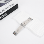 Santa Barbara Polo Conrad Silicone Metal Clasp Watchband Strap for Apple Watch 42mm/44mm/45mm/49mm - Image 9