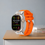 Santa Barbara Polo Conrad Silicone Metal Clasp Watchband Strap for Apple Watch 42mm/44mm/45mm/49mm - Image 3