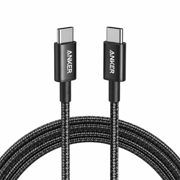 Anker 333 USB-C to USB-C 100W Nylon Braided Dual USB-C Fast Charging Cable 1.8M - Black