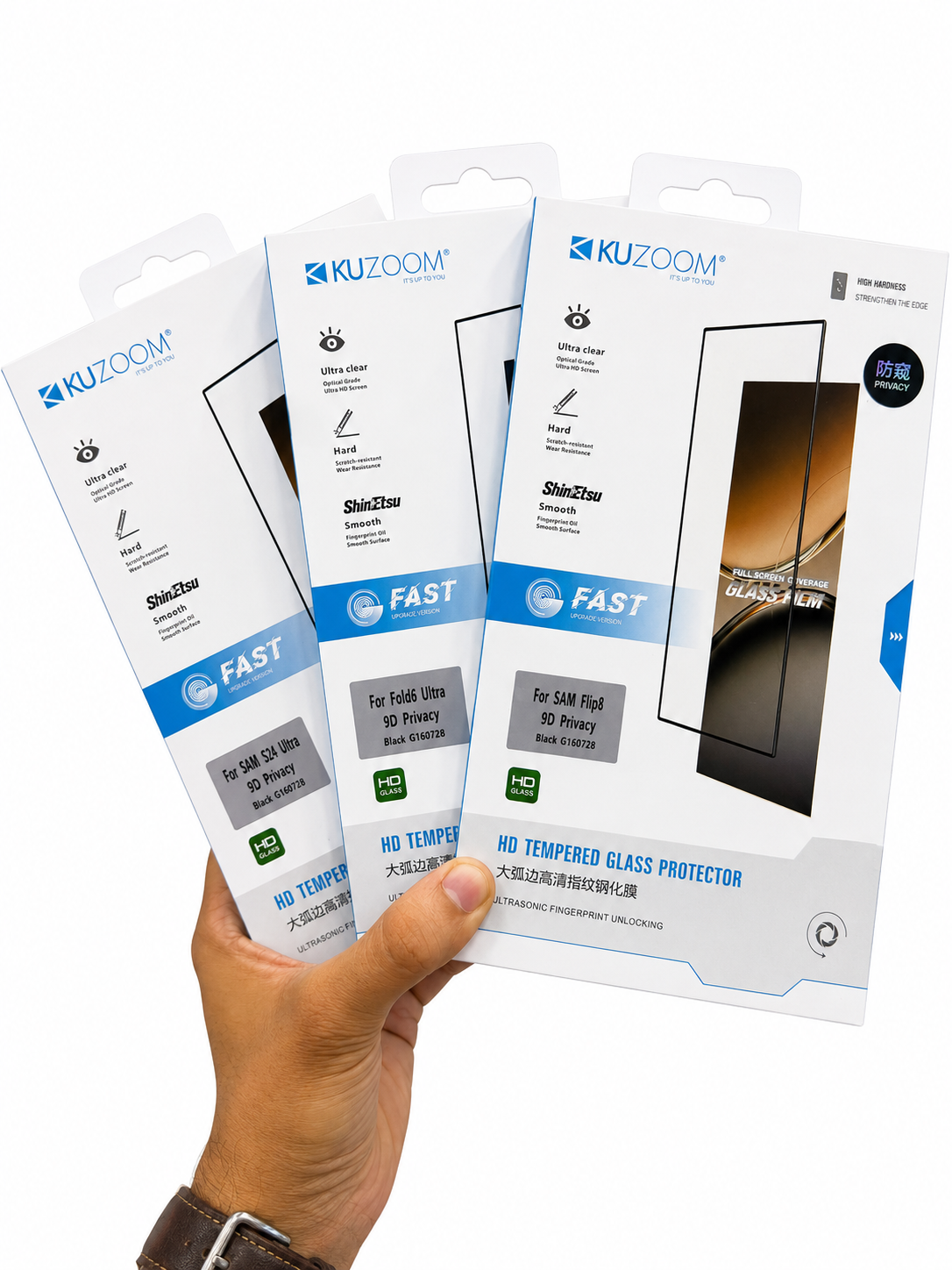 ChatGPT Image Aug 8, 2026, 02_24_52 AM Samsung Galaxy Flip 8 / Fold 8 / Fold 8 Ultra Kuzoom 9D Privacy Screen Protector - Image 1