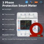 Smart Wi-Fi Circuit Meter, 4P 3 Phase 100A Meter, Transformer Coil, Bidirectional Metering
