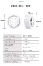 Smart Wi-fi Smoke Detector Sensor - Image 4