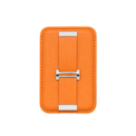 Custom Logo Finger Grip Leather Wallet Magnetic Mobile Phone Money Band Wristband Holder - Image 3