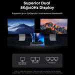 Anker Prime Thunderbolt 5 (80Gbps, 240W) High-Speed USB-C to USB-C Data Transfer and Charging Cable, Supports 8K Dual Display 1M - Black - Image 5