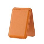 Magnetic Card Holder for Magsafe Multifunctional Leather Wallet Card Storage Pouch with Hide Stand - Image 9