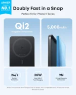 Anker Nano 15W Qi2 5K, Ultra-Thin Magnetic 5,000mAh Power Bank - Image 8