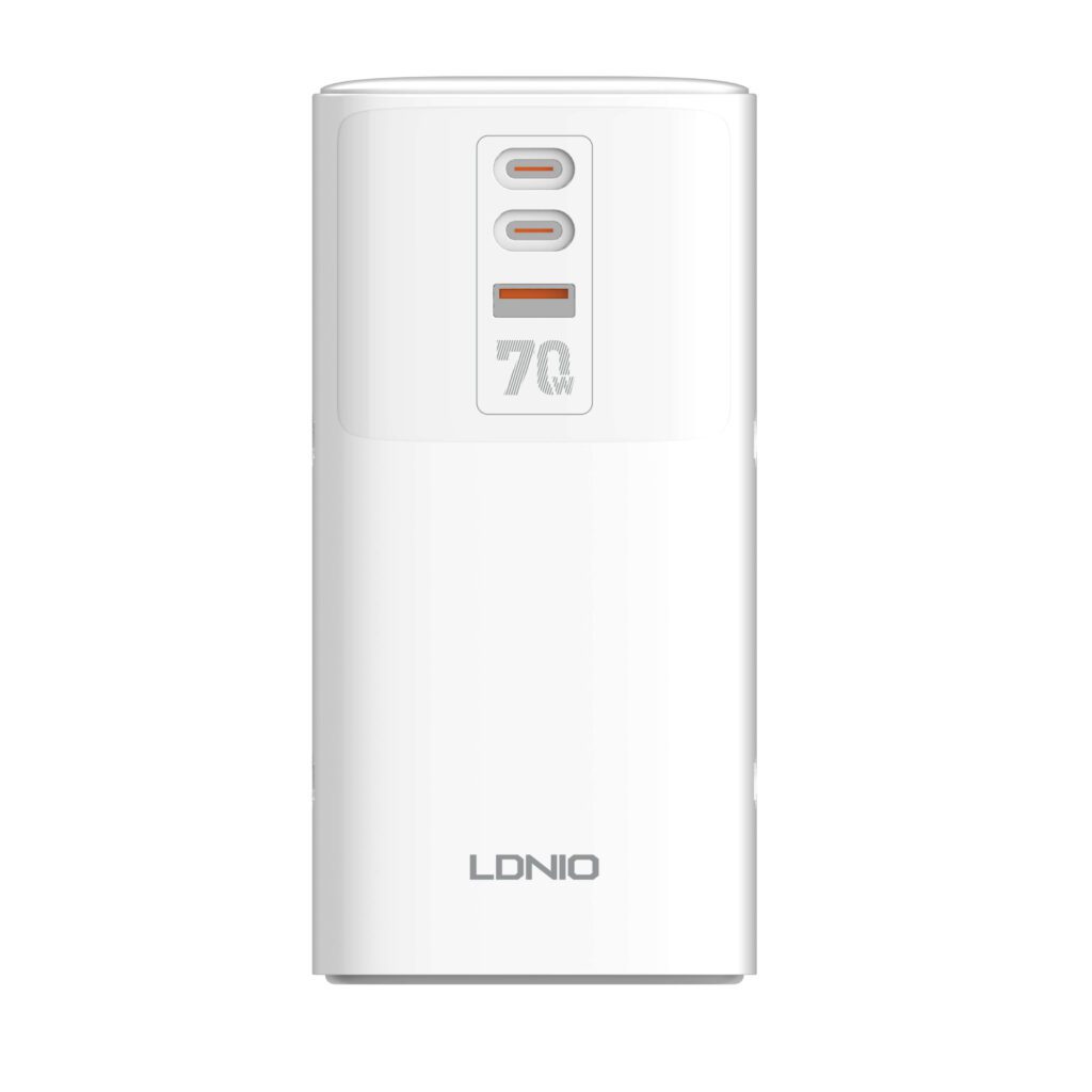 6662817cec5f0-1024x1024 LDNIO SC4383 70W Multifunctional Universal Desktop Power Adapter - White - Image 1